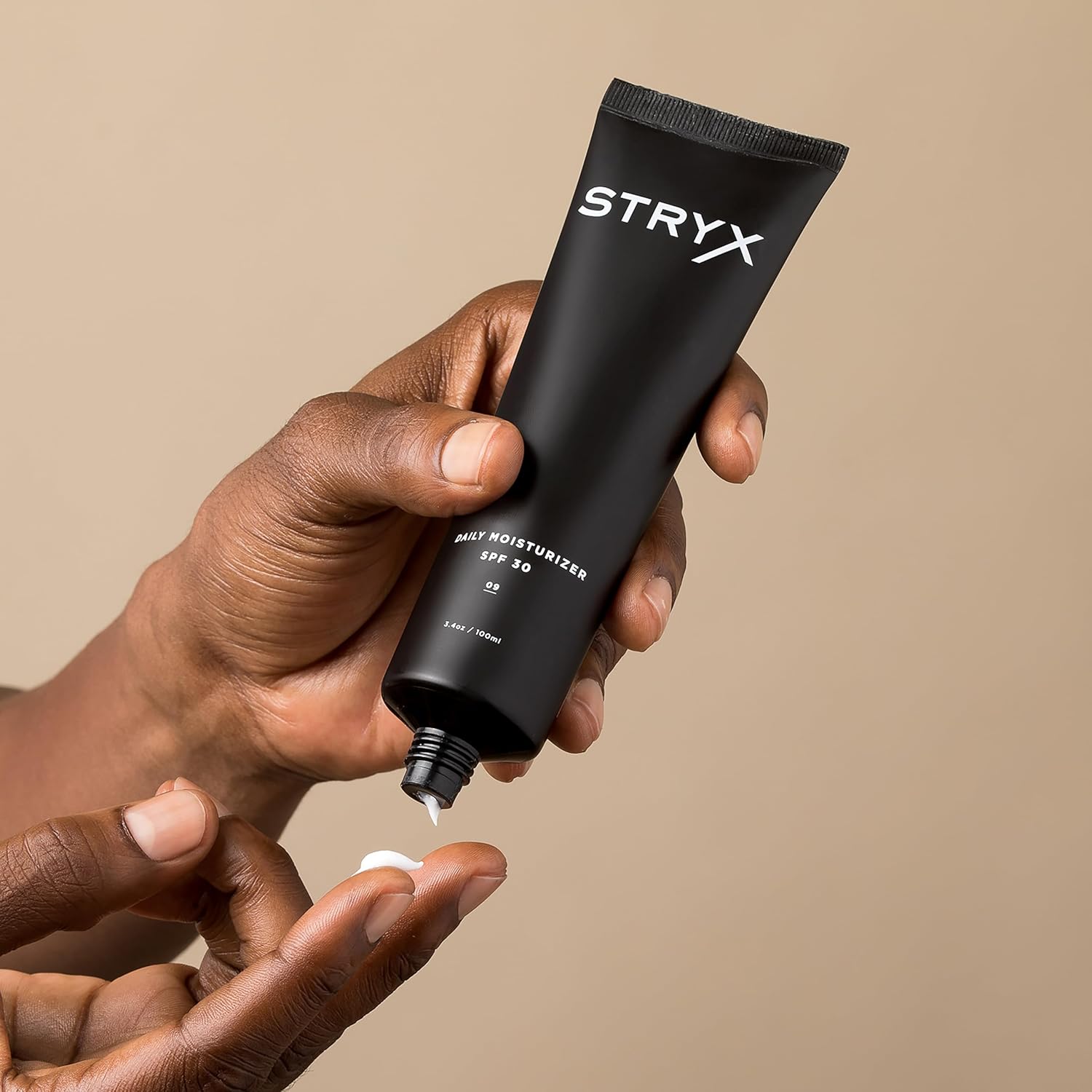 Stryx Men's Face Moisturizer - SPF 30 Unscented Ultra Sheer Sunscreen | Hydrating Anti-Aging Cream