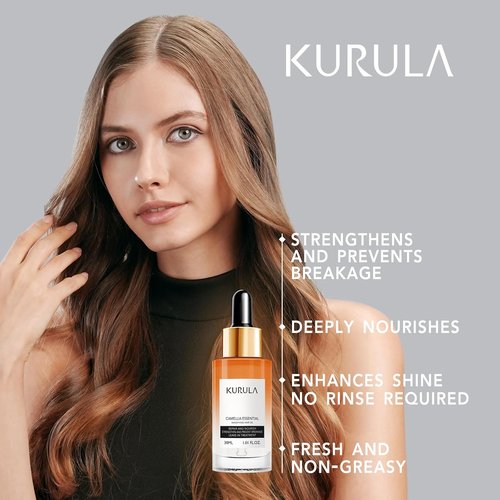 Camellia Hair Oil Serum - Nourishing Hydrating Oil for Dry, Damaged Hair | Adds Shine & Smooths Split Ends