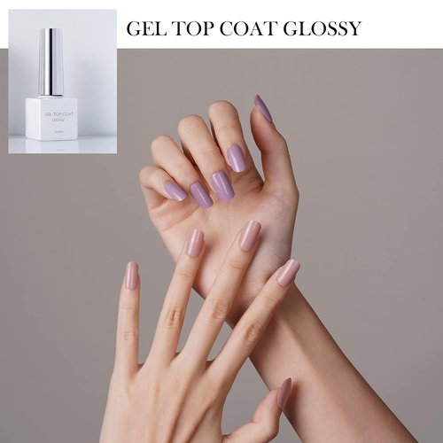 DANNI & TONI Glossy Gel Top Coat - 8ml High Shine & Long Lasting Finish for Gel Nails