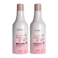 Inoar Glycolic Force Shampoo & Conditioner Bundle with Glycolic Acid for Deep Cleansing, Intense Hydration & Renewed Shine, 2 x 16.9 fl.oz