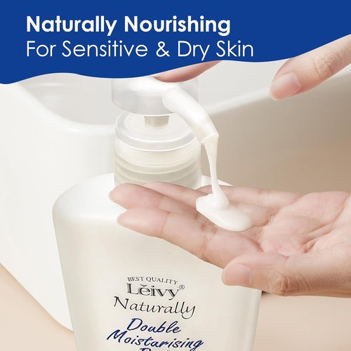 Lěivy Goat Milk Body Wash - Moisturizing Floral Fragrance for Dry Skin | 16.9 Fl Oz with Hydrolyzed Milk Protein & Vitamin E