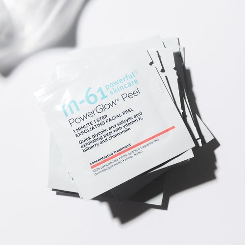 M-61 PowerGlow Peel - Exfoliating Facial Peel with Glycolic & Salicylic Acid | 10 Treatments in 1 Minute