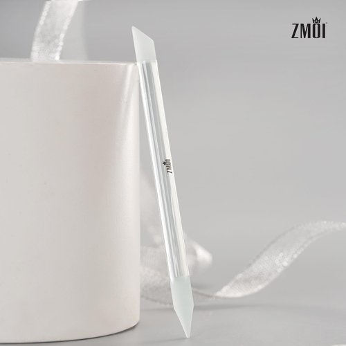 Glass Cuticle Pusher - Durable Crystal Glass Manicure Stick - Dual Ended Nail Cuticle Pusher - Professional Nail Care Must Have