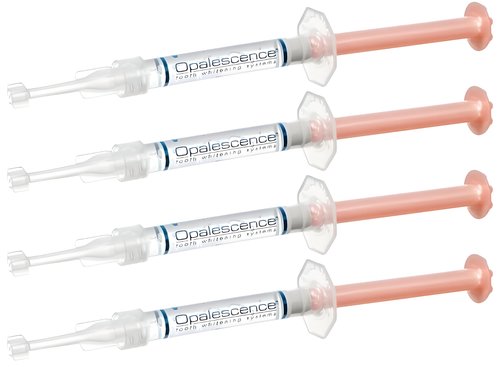 Opalescence 20% with PF Gel Syringes Teeth Whitening (4 Syringes) Refill Kit Carbamide Peroxide. Made by Ultradent, in Melon Flavor. Tooth Whitening Refill Syringes 5401-2