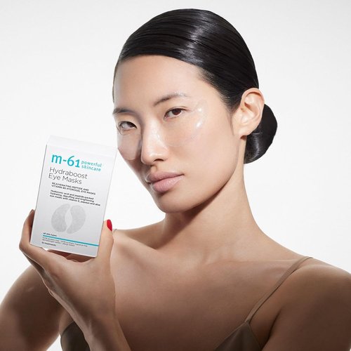 M-61 Hydraboost Eye Masks - Hydrogel Under Eye Patches with Hyaluronic Acid & Peptides for Puffiness Relief | 6 Pairs