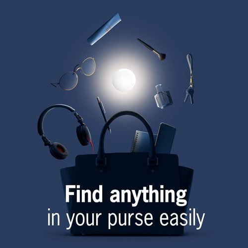 Brainstream SOI Handbag Light with Sensor - Automatic Purse Lamp with Replaceable Batteries - Made in Germany
