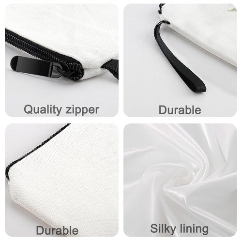 LANJU Initial Letter Bag Letter Makeup Bag for Women Initial Cosmetic Bag A-Z Personalized Makeup Bag Travel Makeup Bag,Initial Cosmetic Bag Gifts (white C)