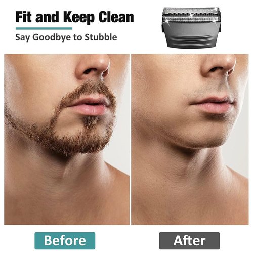 Shaver Replacement Foil Head Compatible with Remington TITANIUM-X Flex & Pivot Foil and Cutter Head for Shaver F4900,F5800,F7800 (Black/2Pack)