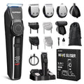 SUPRENT Beard Trimmers for Men - All-in-One Mens Grooming Kits with 40 Precision Dials，Waterproof Adjustable Trimmers for Hair, Beard, Face, Nose & Body, USB-C Rechargeable, 3.5H Running Time (Black)