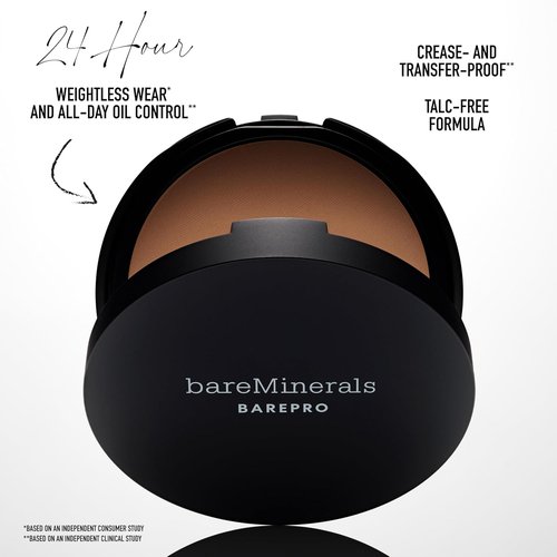 bareMinerals Barepro Powder Foundation - Full Coverage Matte Finish, Oil Control, Longwear Formula
