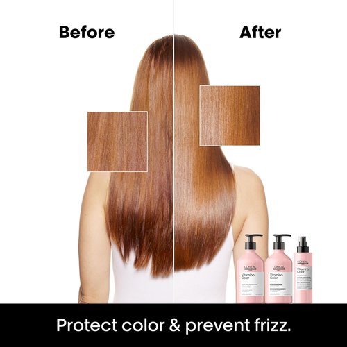 L'Oréal Professionnel Paris Vitamino Color Leave-In Spray - 10-in-1 Heat Protectant & Frizz Control for Color-Treated Hair