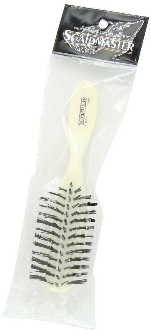 Scalpmaster Nylon Bristle Salon Contour Brush - Perfect for Styling & Detangling | S-300-IV