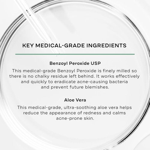 Replenix BP Acne Face Wash - Non-Oily Benzoyl Peroxide Cleanser for Acne-Prone Skin | 6.7 Fl Oz