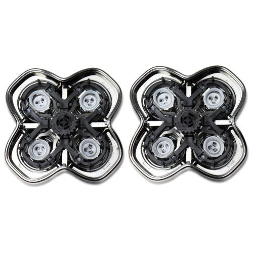 OXSITO 2Pack Pro 4 Shaver Replacement Heads for Skulls Pitbulls Series Gold PRO, Silver PRO, Platinum PRO, Butterfly Kiss PRO Head Shavers, Floating 4 Heads for a Fast, Close and Smooth Shave.