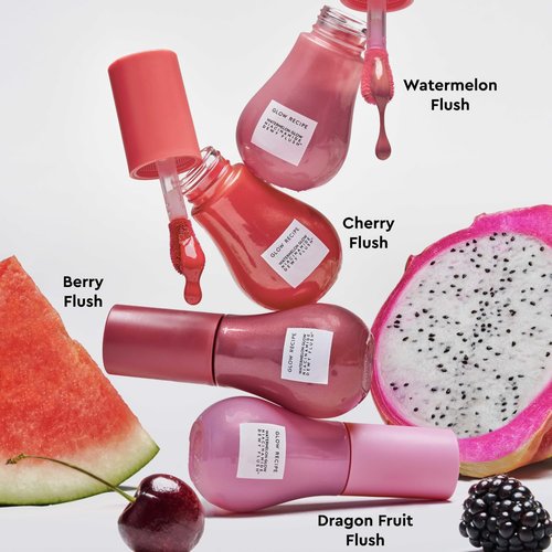 Glow Recipe Niacinamide Dewy Flush Tinted Liquid Blush Serum - Hydrating Glowy Blush for Cheeks - Soft Pink Tint in Dragon Fruit Flush (0.4 oz)