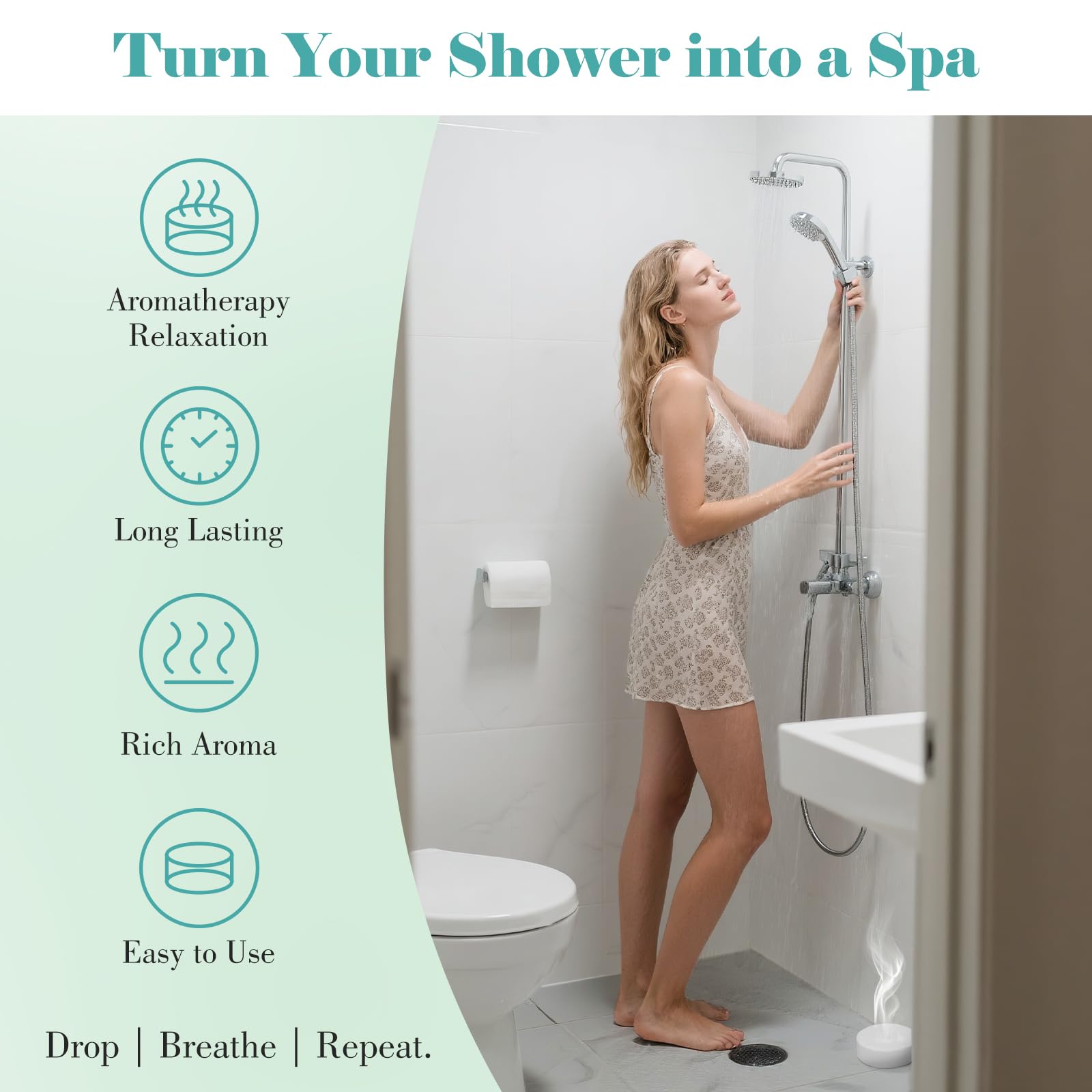 W&E Choice Shower Steamers 18 Counts- Christmas Gifts for Women, Shower Bombs Individual Package, Eucalyptus Mint Essential Oils for Daily Relaxation & Stress Relief, Gift for Women, Mom, Wife