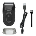 Wahl Compact Rechargeable Lithium Ion Shaver Kit - Hygienic Rinseable Foils & Dual Flexible Contours