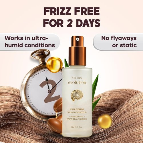 HerStyler Hair Serum - Nourishing Argan Oil & Vitamin E for Anti-Frizz | Non-Greasy Shine for All Hair Types