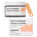 KraveBeauty Oat So Simple Water Cream Moisturizer, Calming, Lightweight Hydrating Gel Face Cream for Sensitive Skin with Oat Extract & Squalane, Fragrance Free, 80 mL