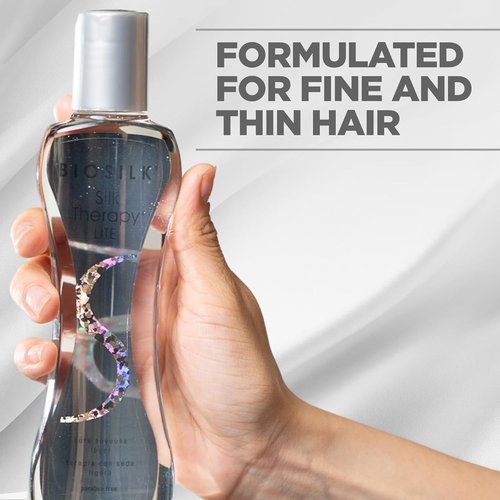BioSilk Silk Therapy Lite - Ultra-Light Leave-In Hair Treatment for Fine Hair | 2.26 Oz, Sulfate-Free & Cruelty-Free