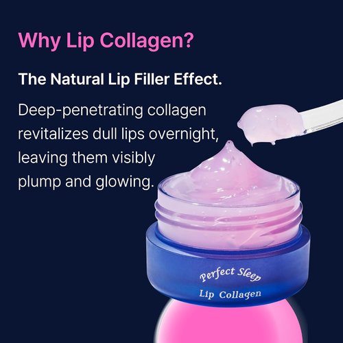 Perfect Sleep Lip Collagen - Intensive Overnight Lip Mask with Peptides & Rice Protein | 0.50 fl. oz.