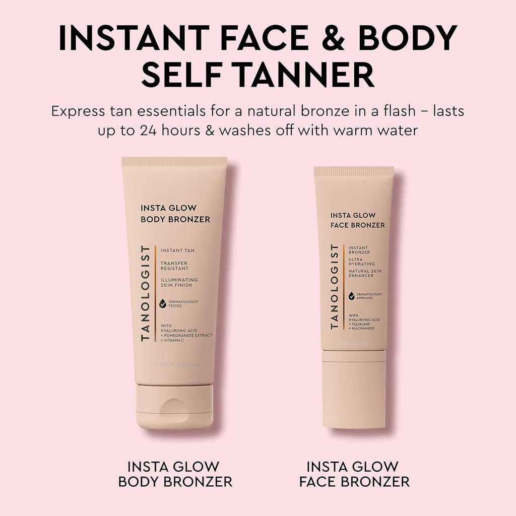 Tanologist Insta Glow Face Bronzer - Illuminating Cream for Instant Radiance | Lightweight & Vegan, 2.02 fl. oz/60 ml