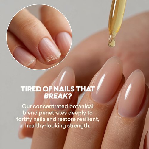 Just Nutritive Cuticle Oil - Nourishing Nail Serum for Soft, Strong Cuticles & Nails | 1 oz