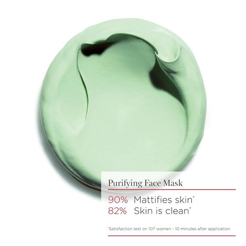 Clarins SOS Pure Rebalancing Clay Mask - Purifies & Tightens Pores | Matte Finish for Oily to Combination Skin | 10-Minute Treatment