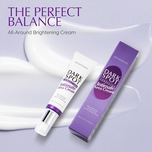 EnaSkin Dark Spot Remover Cream for Intimate Parts: Skin Bleaching Cream Dark Spots Corrector for Face and Body, Underarm, Inner Thighs, Bikini Area, Elbows & Knees - 2 Fl Oz