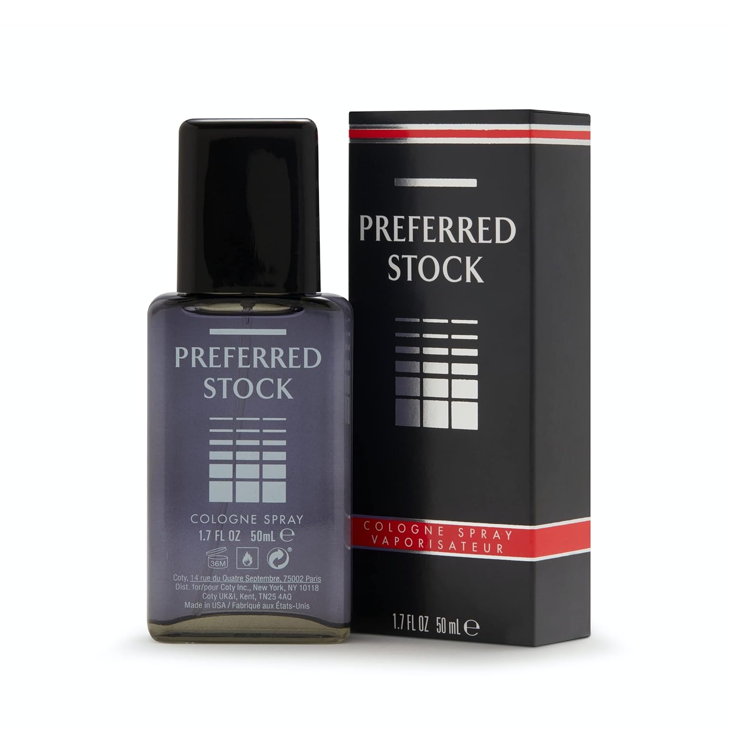 Stetson Preferred Stock Cologne Spray for Men - Leathery & Woody Aroma with Cypress & Sandalwood - 1.7 Fl Oz