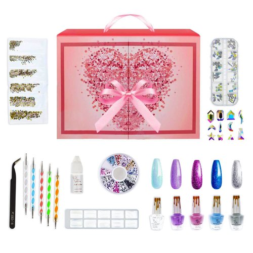 CoralBeau Flower All In One Makeup Kit for Teens and Women & CoralBeau Nail Kit for Girls