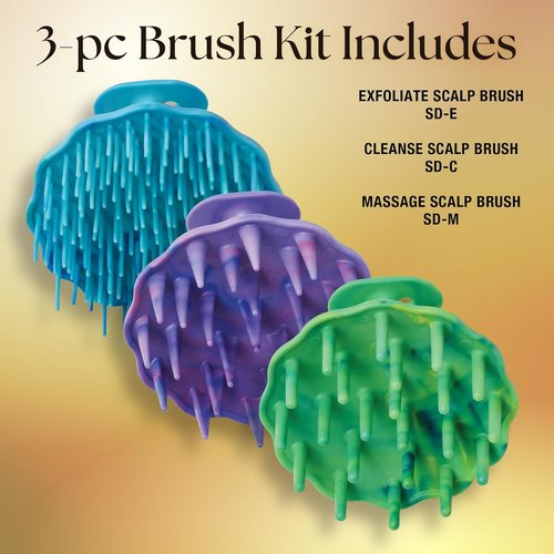 Olivia Garden Scalp Diva Scalp Care Brush - Exfoliate & Cleanse for Healthy Hair - Professional Tool for All Lengths