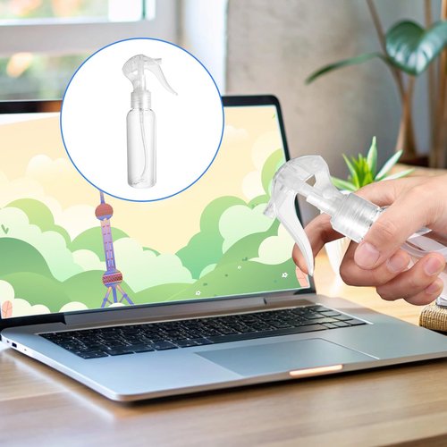 Molain 8Pcs Small Spray Bottles, No Leak And Clog Mister Spray Bottle, 3.5oz/100ml Empty Refillable Containers Reusable Liquid Container for Essential Oils Water Squirt