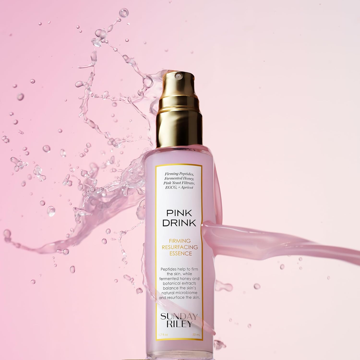 Sunday Riley Pink Drink Essence - Skin Firming & Resurfacing Face Mist | Hydrating Formula
