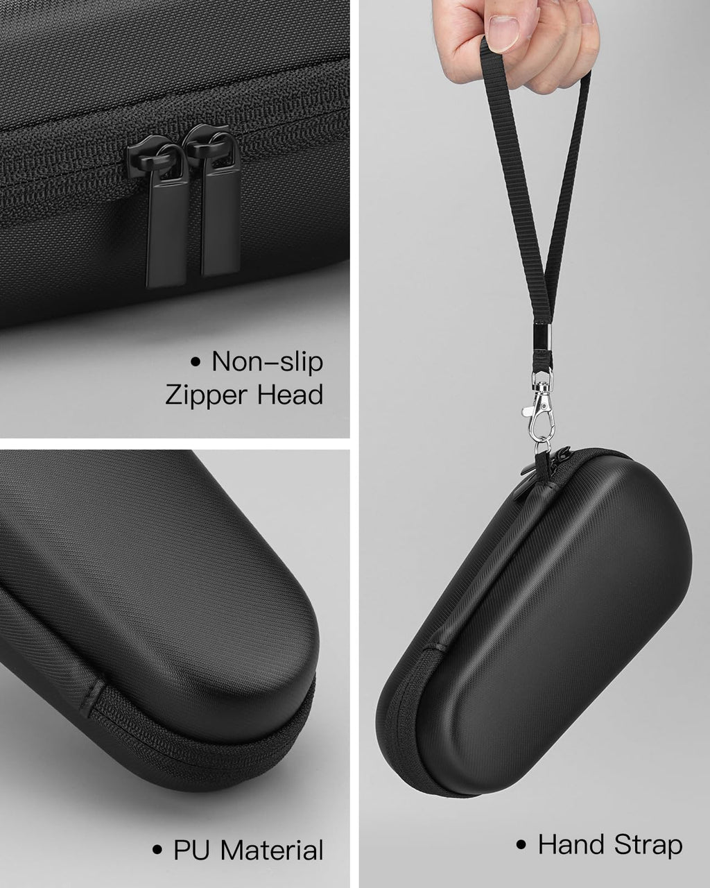 Yinke Case for Braun Series 3/ Series 5, 3040s, 3010S, 5018s, 5140s Electric Razor Shaver, Hard Travel Case Protective Cover Storage Bag (Black interior)