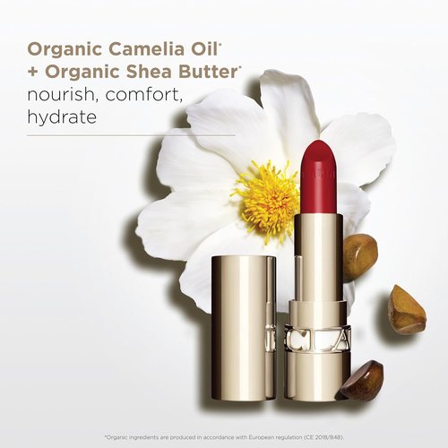 Clarins Joli Rouge Lipstick - Long-Lasting Satin Finish | Hydrating & Nourishing | 0.1 Ounces