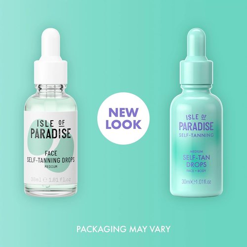 Isle of Paradise Self Tanning Drops - Natural Bronze Tan, Long-Lasting, Cruelty-Free, 1.01 fl. oz
