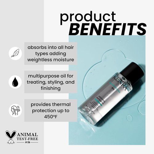 Kenra Moisturizing Oil - Lightweight Hydrating Oil for All Hair Types | Instant Absorption & Thermal Protection