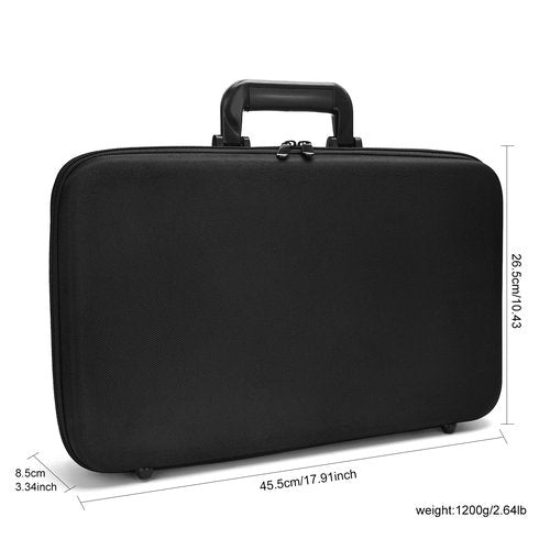 Barber Carrying Case,Barber Case, Stylist Tool Box Professional Salon Hair Cutting Grooming Kit Storage Organizer for Clippers, Scissors, Barber Supplies(Large)