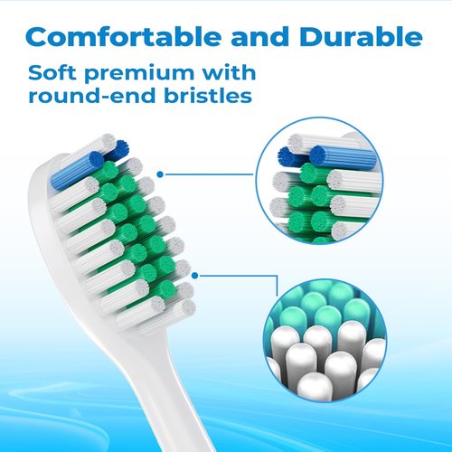 Philips Sonicare Replacement Toothbrush Heads - Compatible C1 for 1100/4100/5100/5300/6100/7500/9300 | 12 Pack