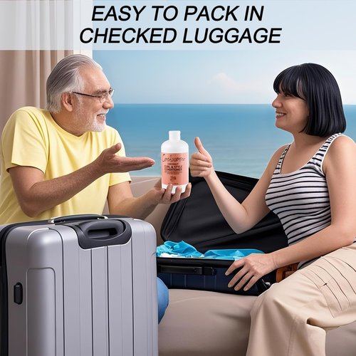 SpareCruise Leak-Proof Empty Shampoo Bottles: Reusable Funnels - for Cruise Ships, Travel, Events, Concerts, Beach(2 Pcs)