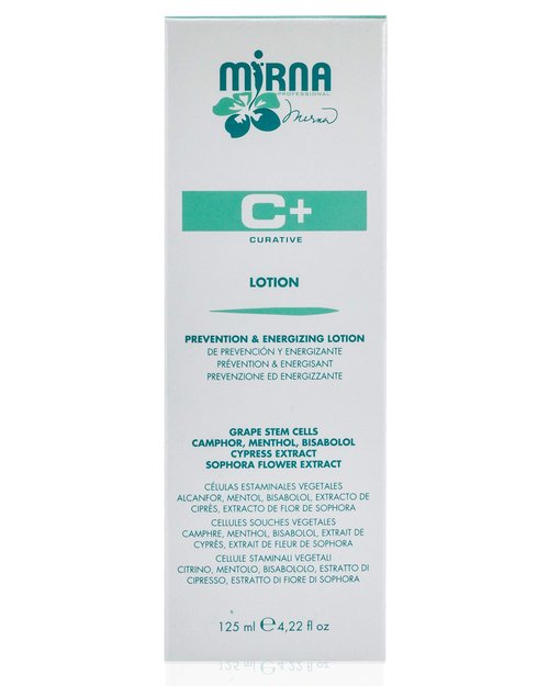 Mirna Professional Prevention & Energizing Anti Hairloss lotion For Weak Hair Infused with Menthol, Pantenol, Sophia Flower Extract, Grape stem cells |Sulphate, Paraben, SLS & Gluten Free 125ml/4.22oz
