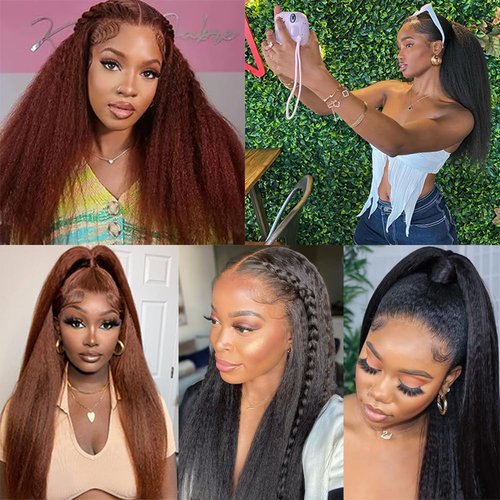 1 Bundle Human Hair Raw Kinky Straight Human Hair Bundles,100% Unprocessed Brazilian Virgin Hair 12A Premium Bundles 12 Inch Natural Color, No Shedding, No Smell, No Tangle