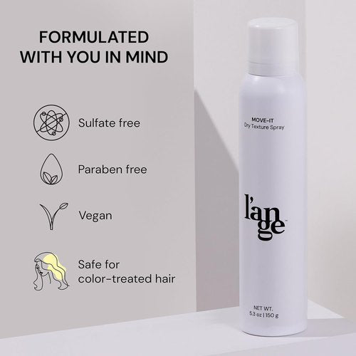L'ANGE HAIR Move-It Super Dry Texture Spray - Absorbs Oil & Refreshes Hair | Adds Volume & Lift