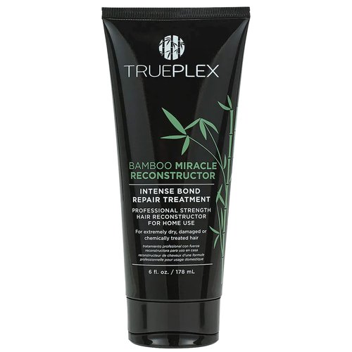 Trueplex KERATHERAPY Bamboo Miracle Reconstructor Bond Repair Treatment, 6 oz., 178 ml - Vegan Thermal Protection & Hair Strengthener for Damaged Hair with Argan Oil, Cysteine, & Bamboo Extract