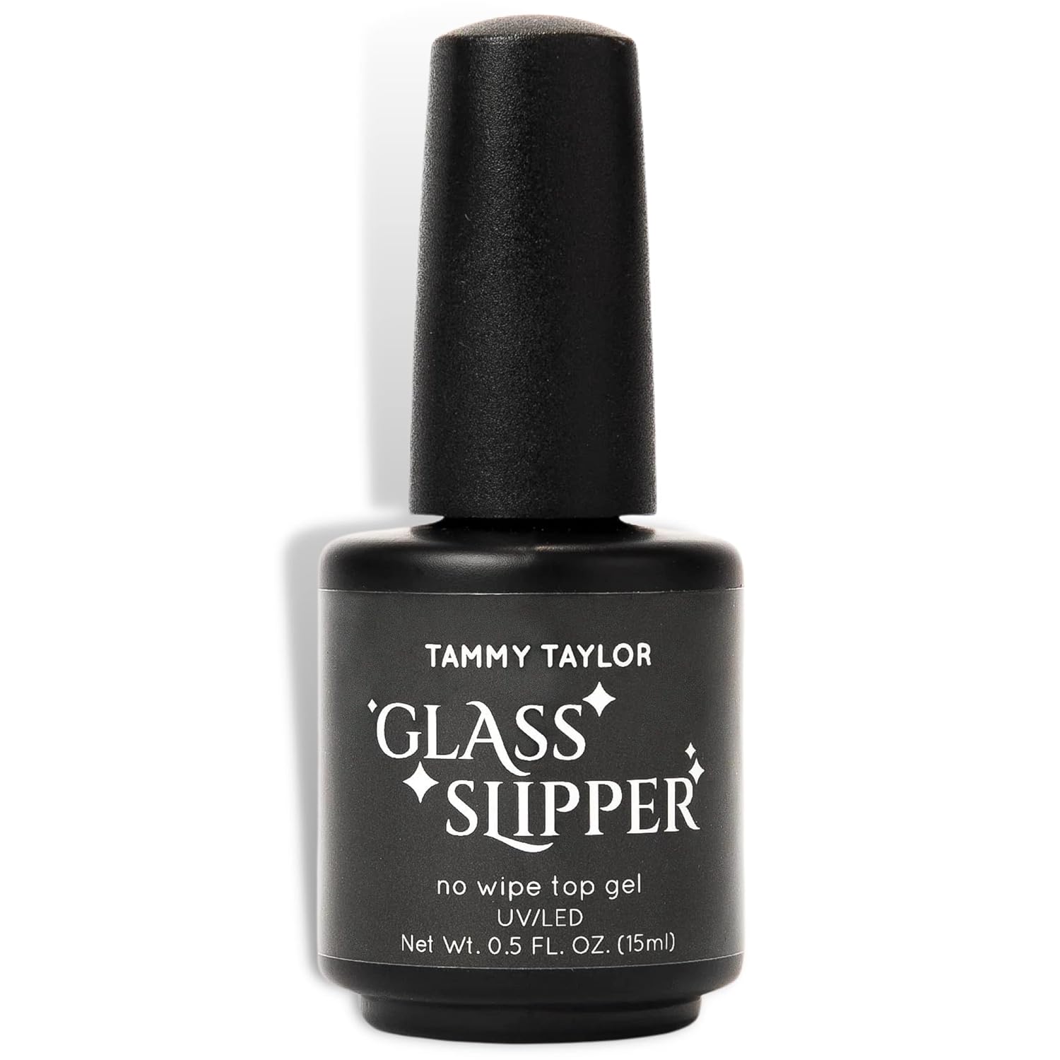 Tammy Taylor Glass Slipper Gel Top Coat - No Wipe, High Gloss Finish, Quick Cure for Acrylic Nails