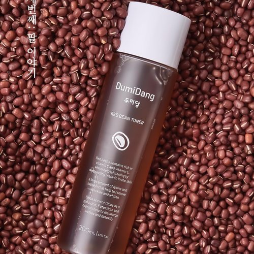 DumiDang Red Bean Essence Toner - Korean Traditional Vegan Skincare Formula, Anti-Aging & Nourishing with Fermented Red Bean Extract, 200mL | 6.75 fl. oz