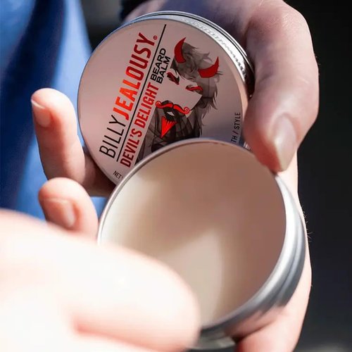 Billy Jealousy Moisturizing Strengthening & Softening Everyday Scented Beard Balm, Devil's Delight, 2 oz.