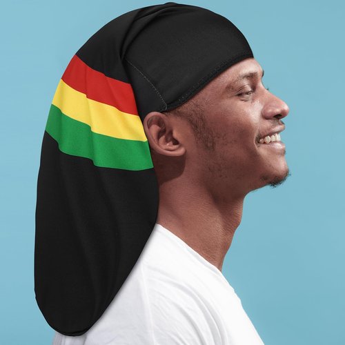 4 Pieces Unisex Dreadlock Cap Long Hair Dreads Head Wrap Sleeping Cap Hair Accessories Sleep Bonnet for Men Women(Colorful)