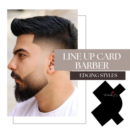 CHOISIE1 Line Me Up Barber Black Barber Enhancement Card, T Shape Hairline Shaping Tool Reusable Color Spray Edge Hair Liner Card for Precise Edge Beard Line Up Tools Cutting Guide Essentials for Men